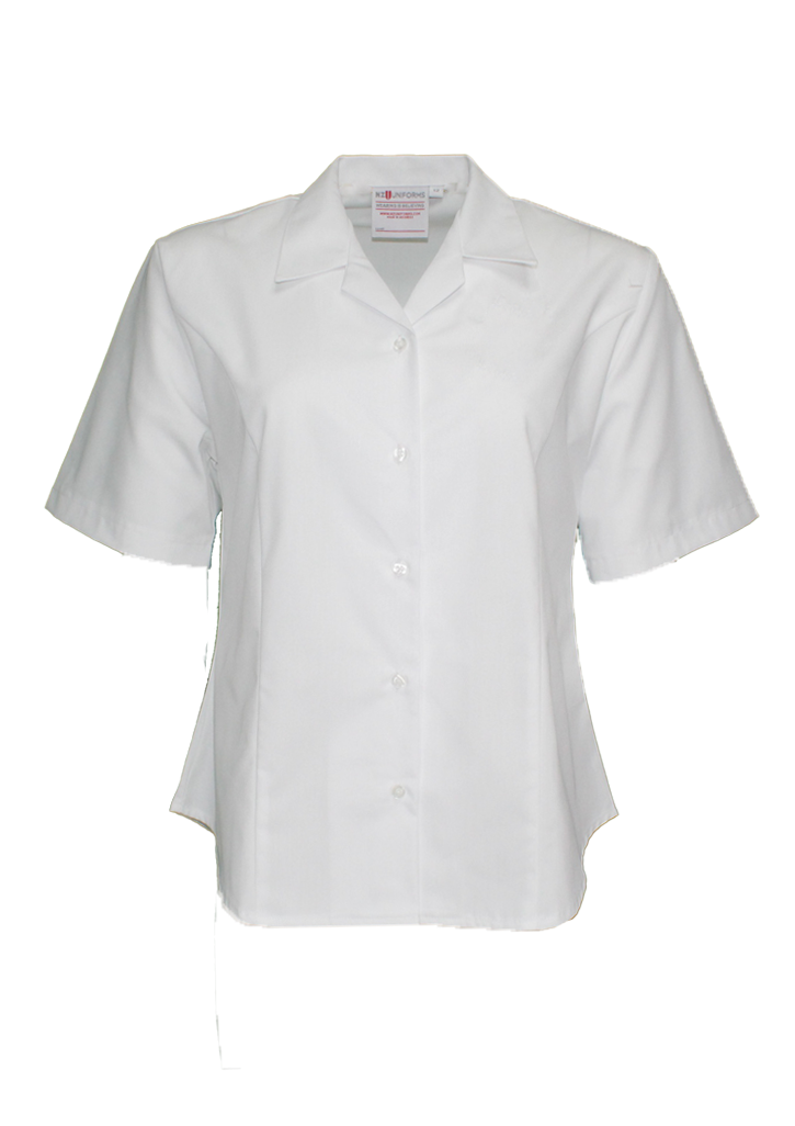 Wellington Girls Short Sleeve School Blouse White